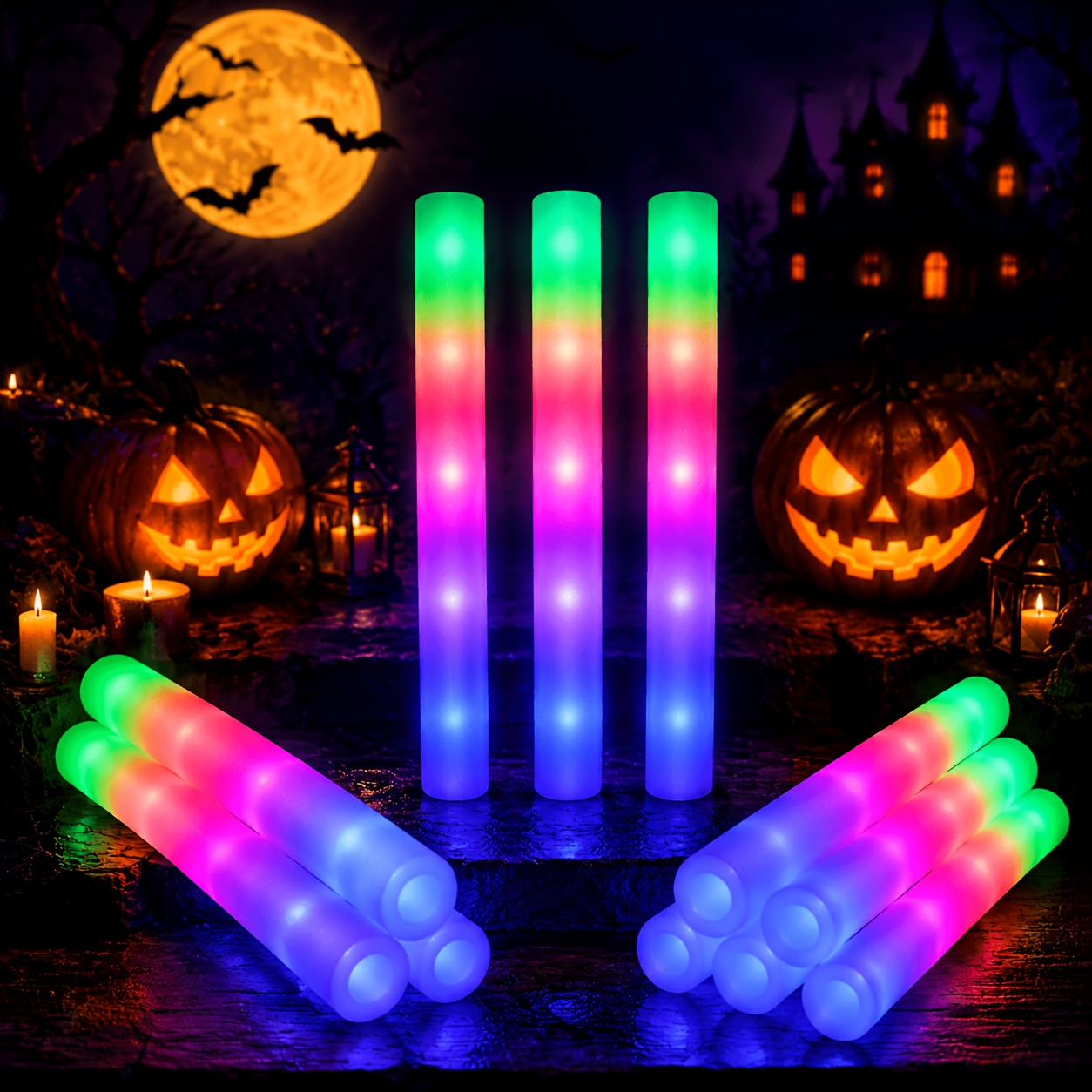 Flashing Led Foam Sticks Party - 10/20/30pcs LED Glow Foam Stick Cheer