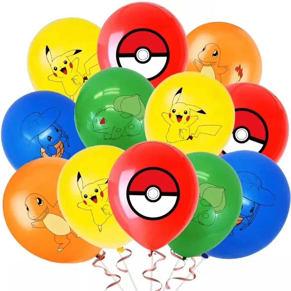 10Pcs Pokémon Printed Latex Ba - đánh giá và giá Party Supplies