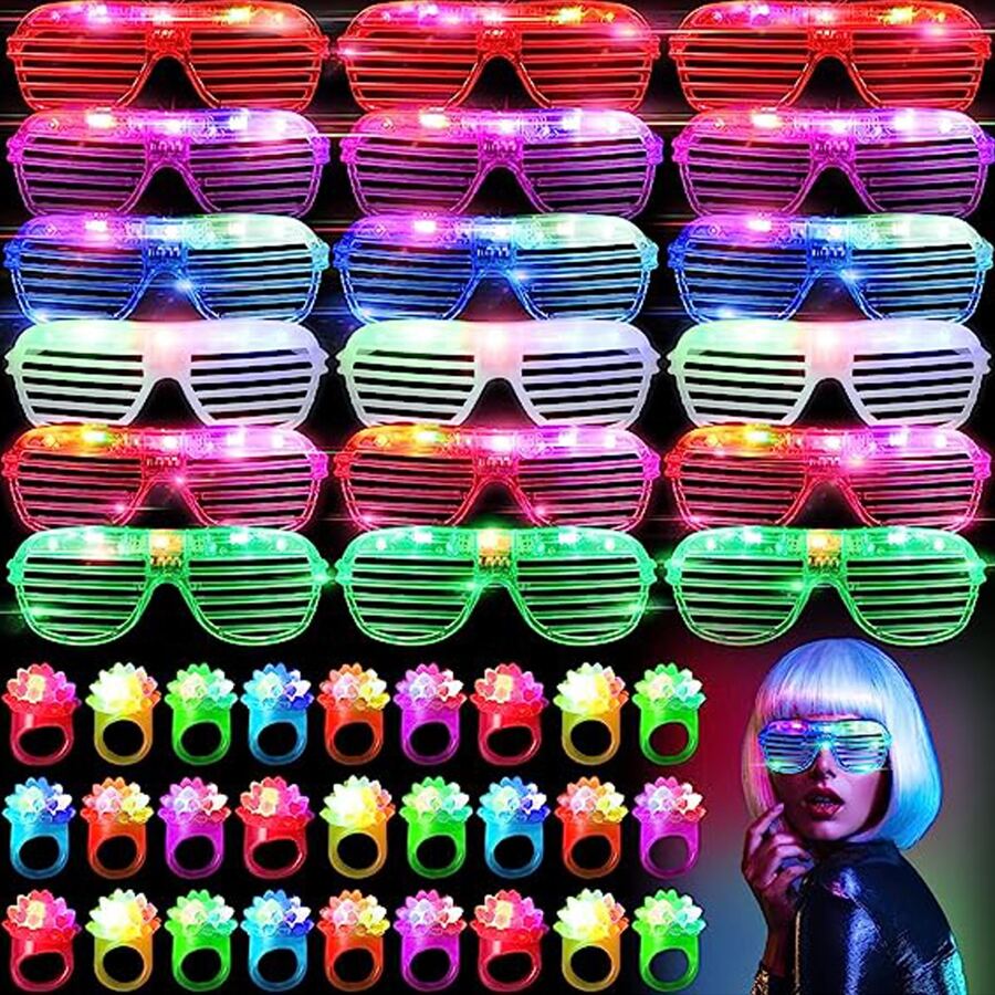 10-50PCS LED Glasses Light Up  - đánh giá và giá Glow In The Dark Party Glasses