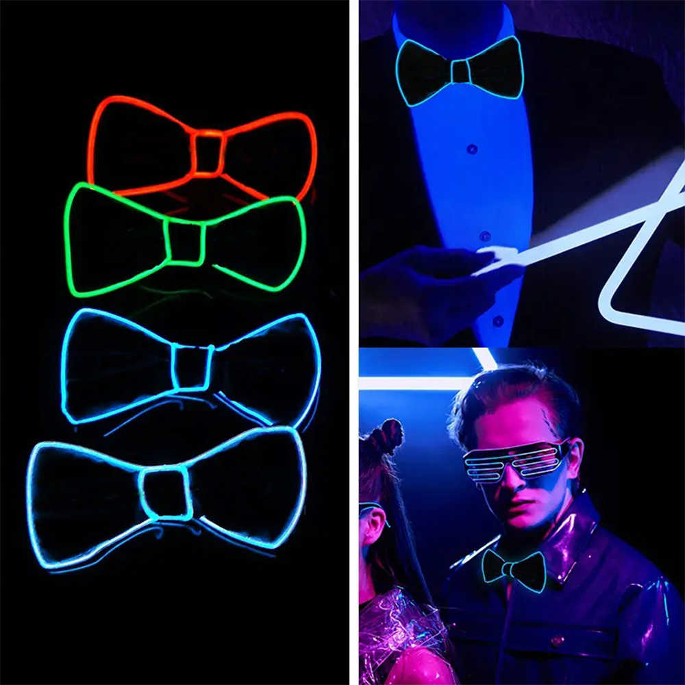 LED Light Up Bow Tie Glow in t - đánh giá và giá Glow In The Dark Party Glasses