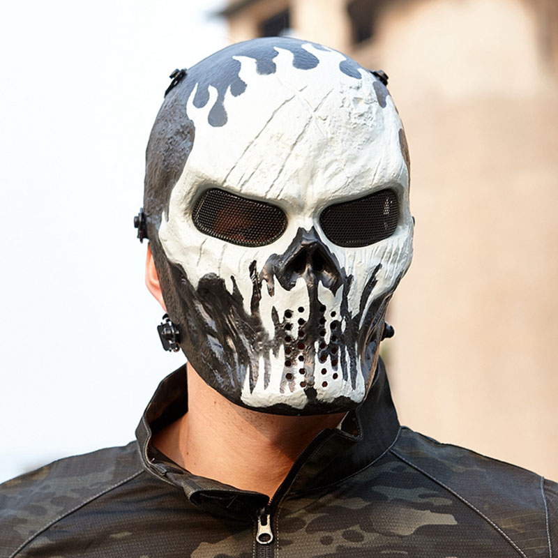 Men's Skull Warrior Mask Cool  - đánh giá và giá Led Purge Mask Halloween