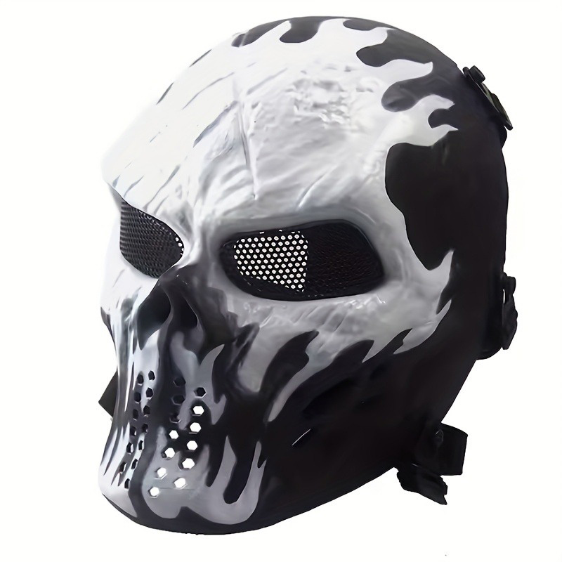 Men's Skull Warrior Mask Cool  - đánh giá và giá Led Purge Mask Halloween