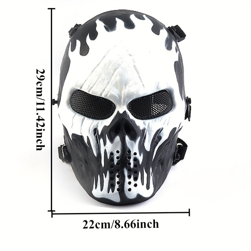 Men's Skull Warrior Mask Cool  - đánh giá và giá Led Purge Mask Halloween