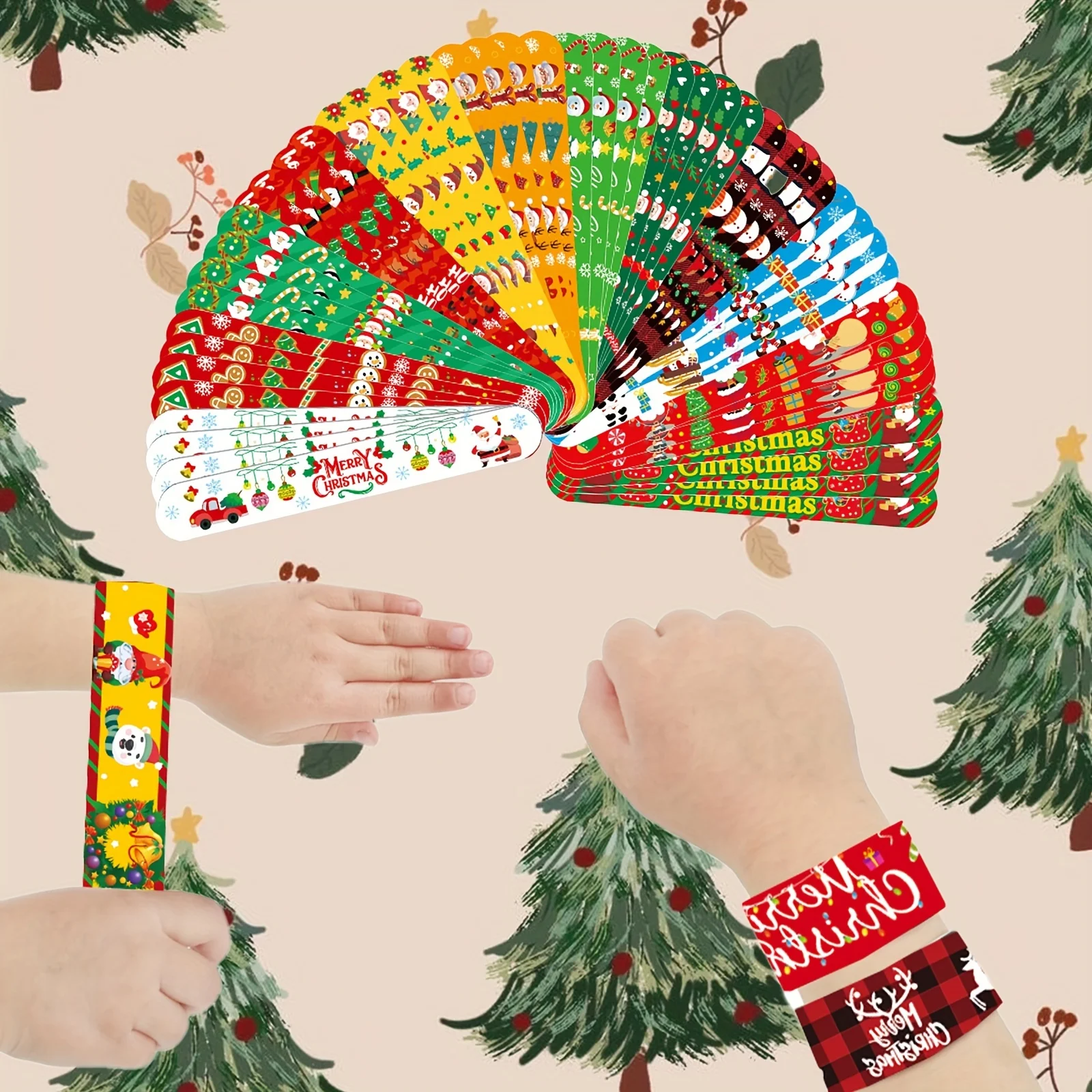 Christmas Slap Bracelets Chris - đánh giá và giá Party Supplies