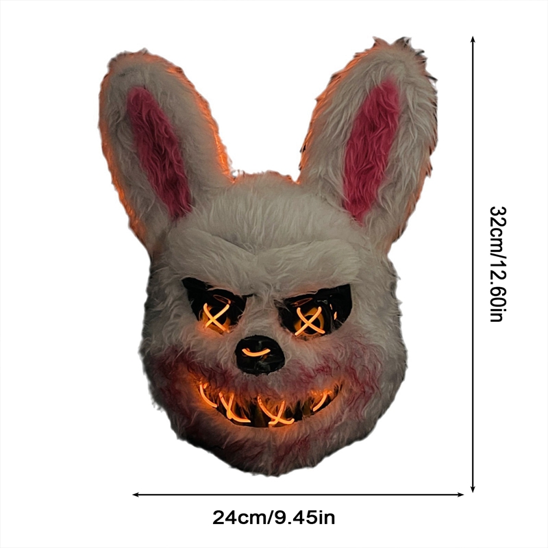 Halloween Luminous Mask Rabbit - đánh giá và giá Led Purge Mask Halloween