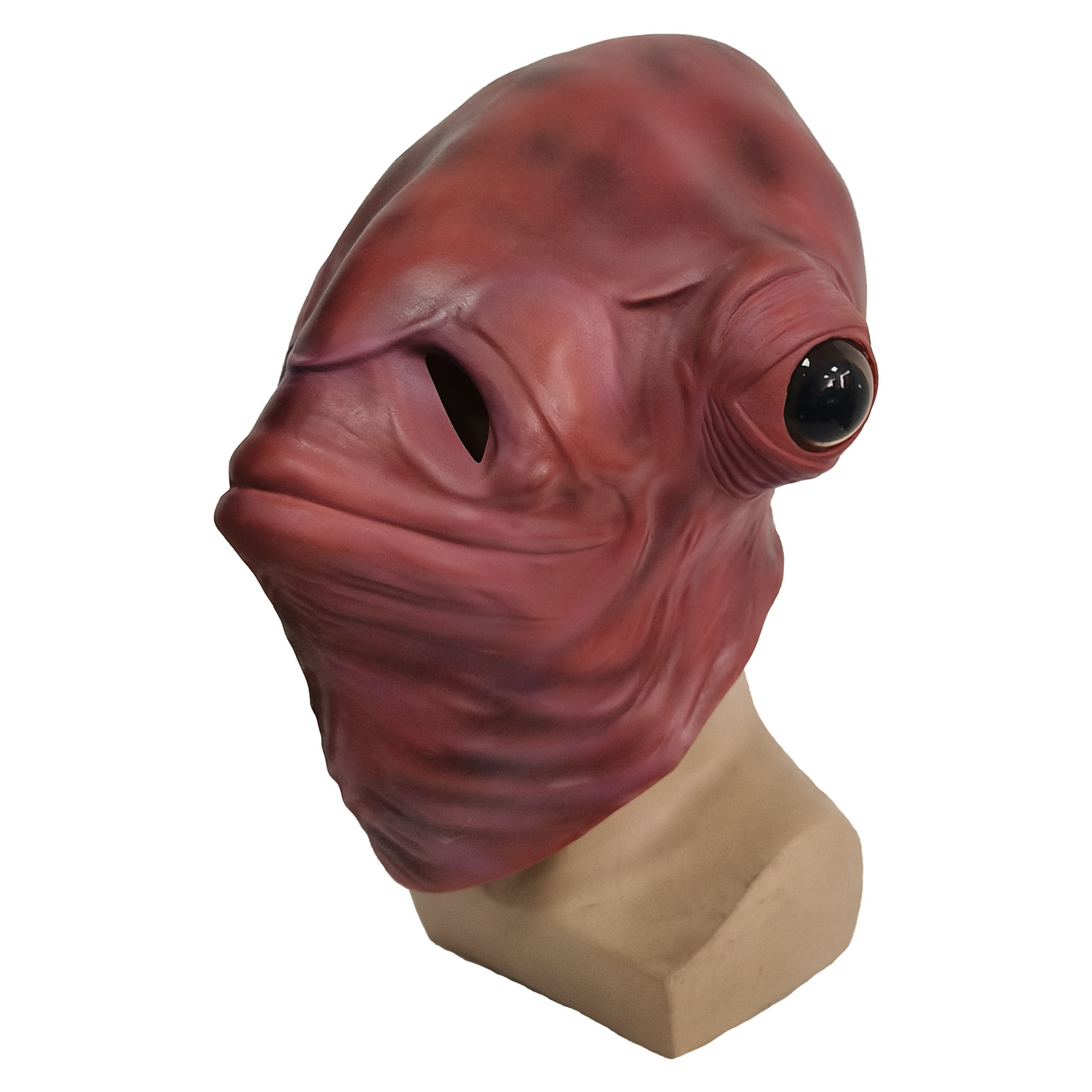 Realistic Red Fish Alien Full  - đánh giá và giá Latex Alien Mask Realistic
